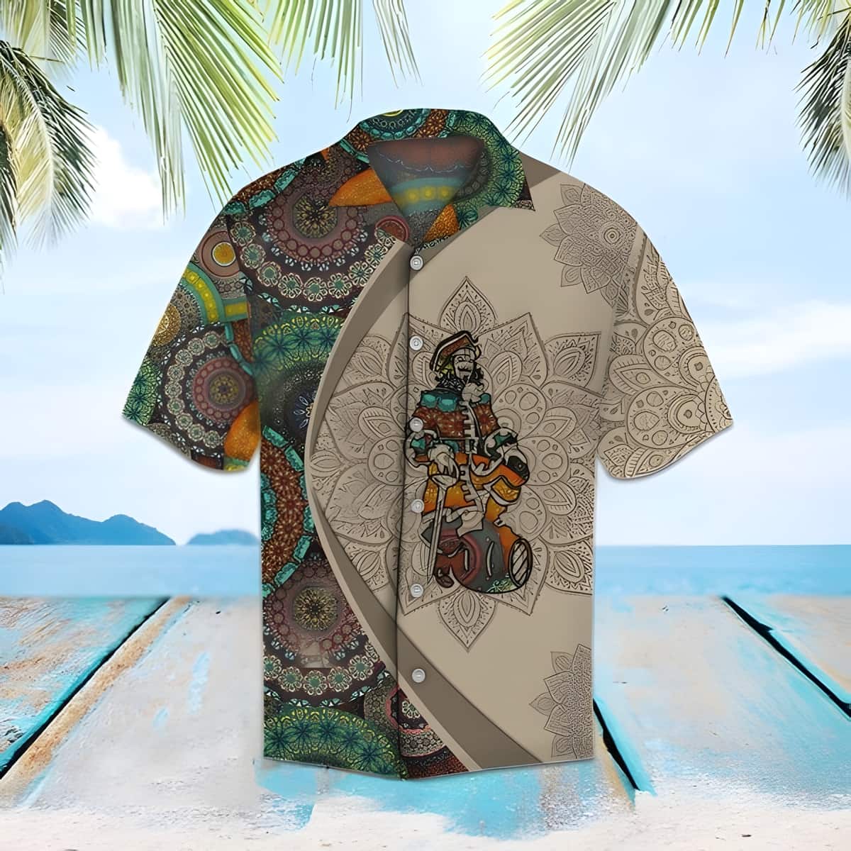 Captain Morgan Hawaiian Shirt Mandala Summer Gift For Boyfriend