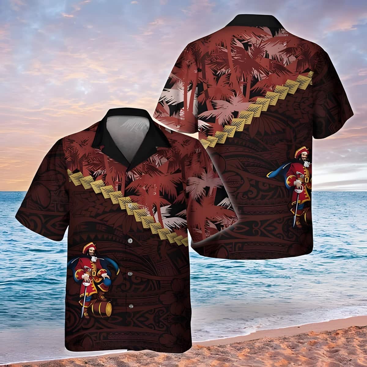 Dark Rum Captain Morgan Hawaiian Shirt Aloha Gift For Husband