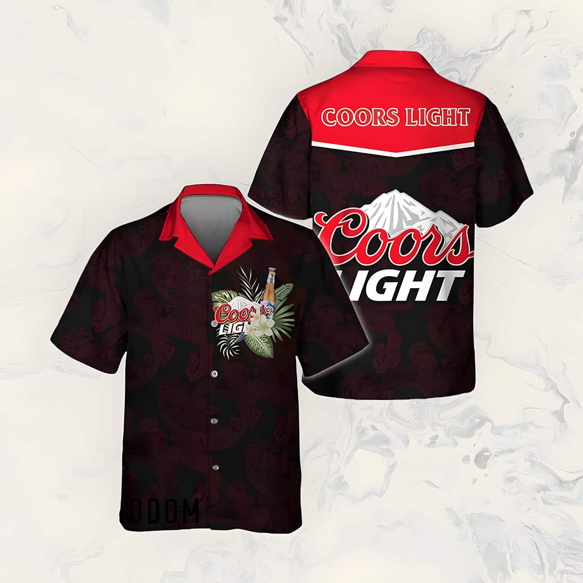 Black Coors Light Hawaiian Shirt Summer Gift For Beer Lovers