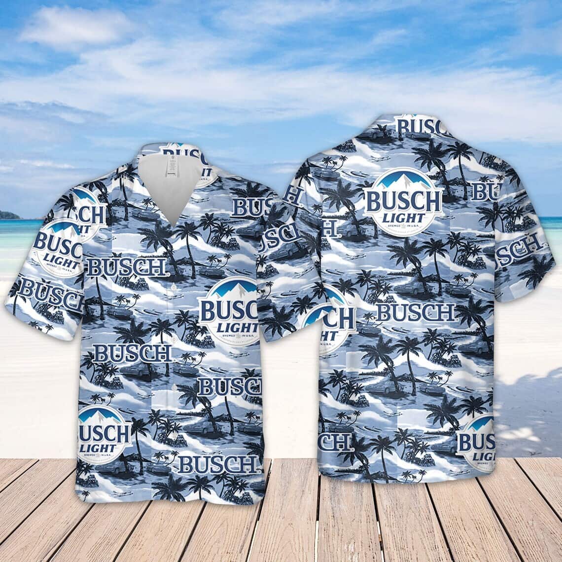 Trending Busch Light Hawaiian Shirt Sea Island Beer Lovers Gift