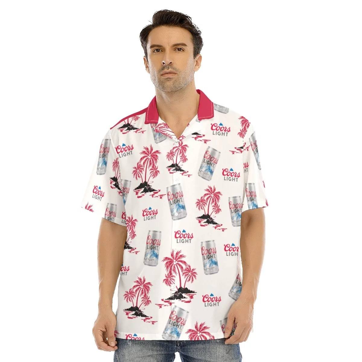 Coors Light Hawaiian Shirt Aloha Island Gift For Beer Drinkers