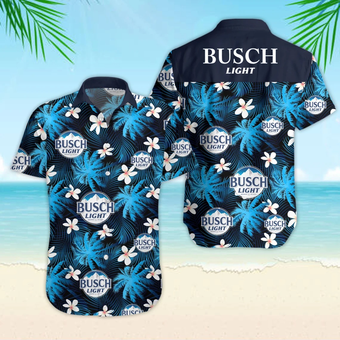 Busch Light Hawaiian Shirt Tropical Flower Gift For Vodka Drinkers