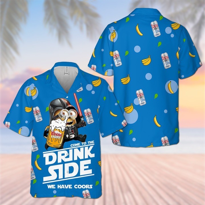 Coors Light Hawaiian Shirt Funny Minions Best Gift For Disney Adults Lovers