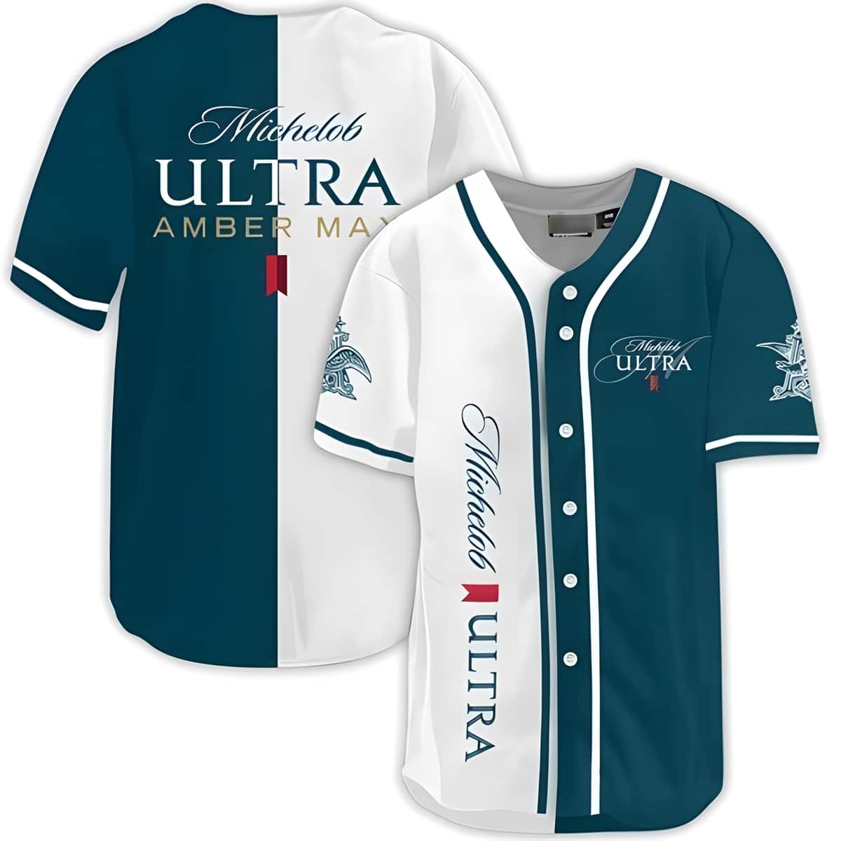 Michelob ULTRA Baseball Jersey Amber Max Best Gift For Beer Lovers