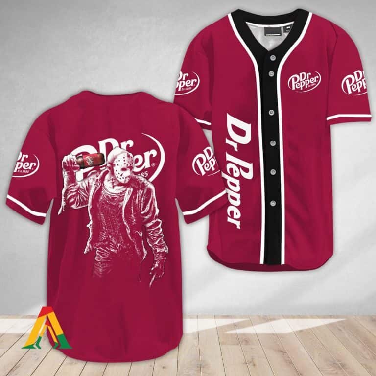 Jason Voorhees Dr Pepper Beer Baseball Jersey Gift For Sporty Girlfriend