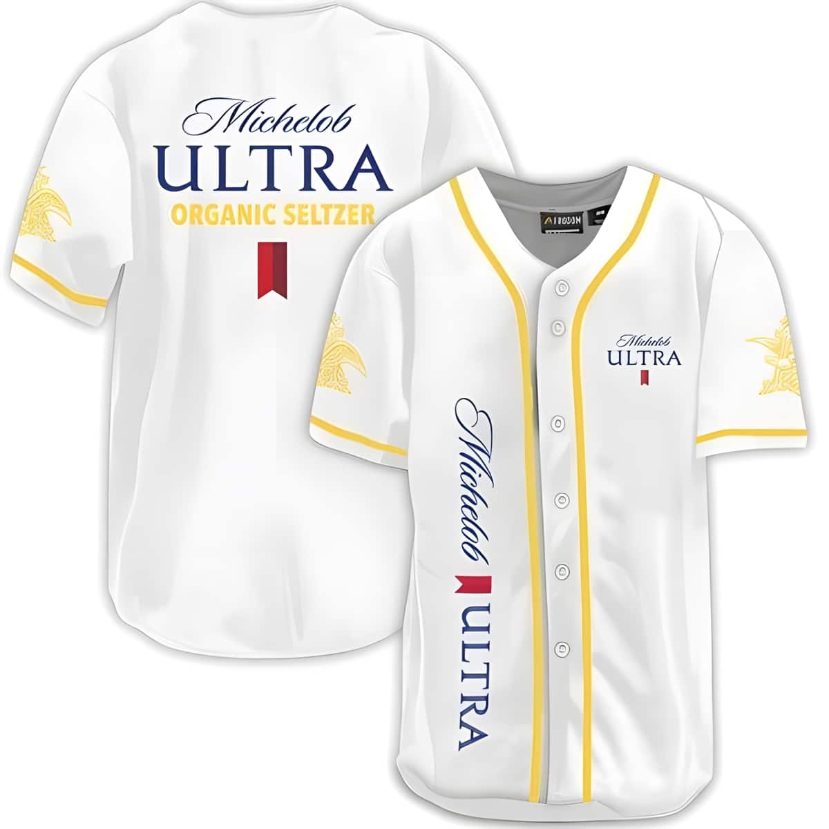 Basic Michelob ULTRA Baseball Jersey Organic Seltzer Spicy Pineapple Beer Gift For Family