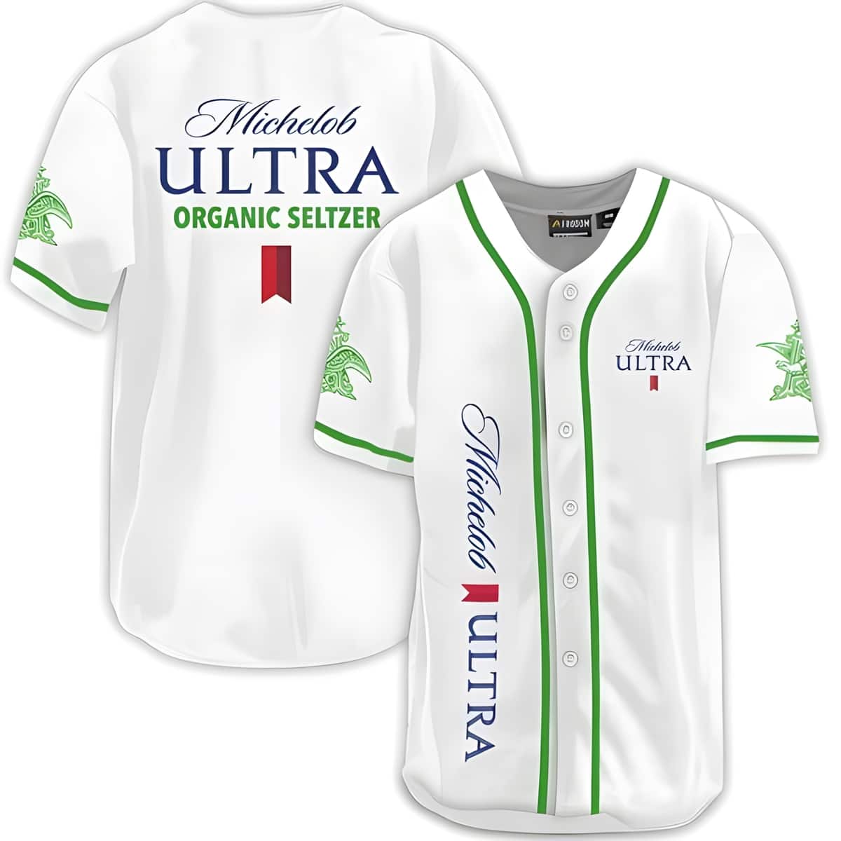 White Michelob ULTRA Baseball Jersey Organic Seltzer Gift For Fans