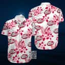 White Aloha Dr Pepper Beer Hawaiian Shirt Tropical Flower Pattern White Aloha Dr Pepper Beer Hawaiian Shirt Tropical Flower Pattern