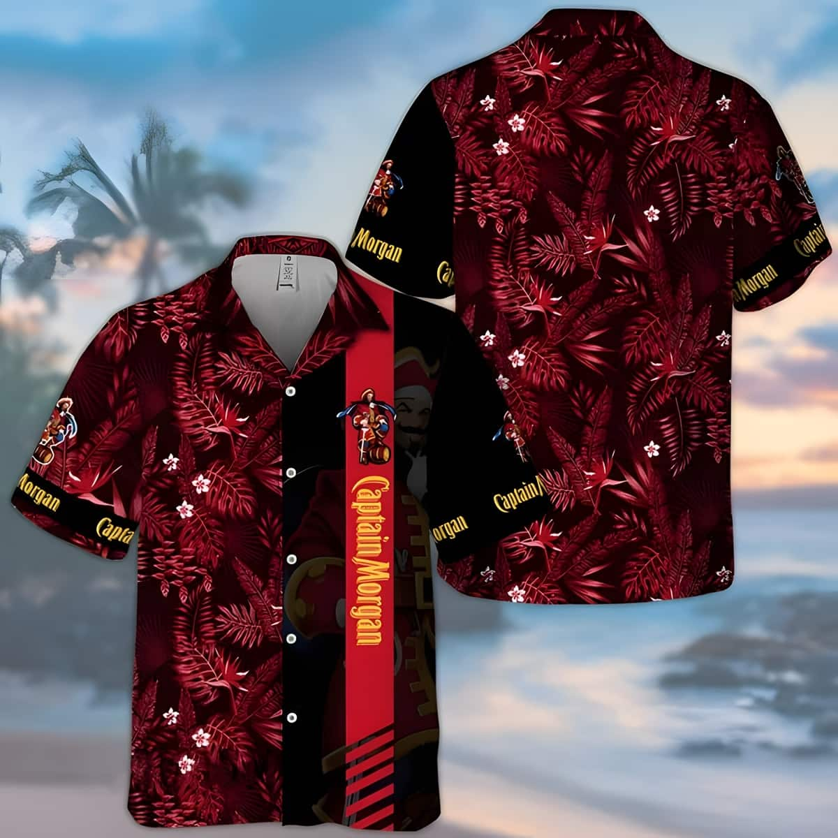 Special Captain Morgan Hawaiian Shirt Tropical Foliage Gift For Summer Trip