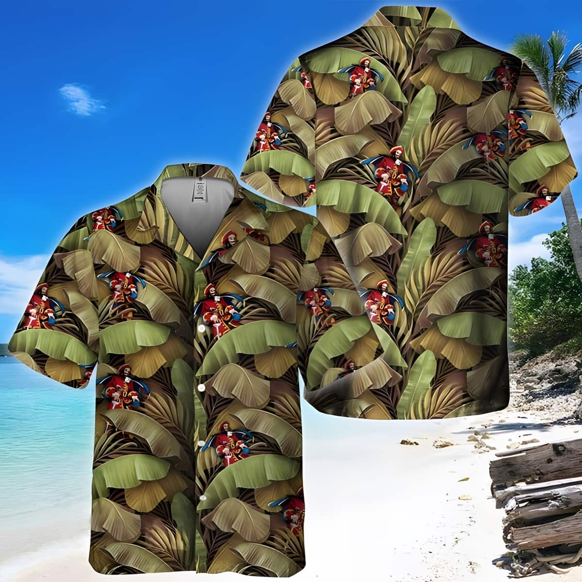 Classic Captain Morgan Hawaiian Shirt Banana Leaves Gift For Mom