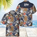 Classic Miller Lite Hawaiian Shirt Tropical Coconut Gift For Dad Classic Miller Lite Hawaiian Shirt Tropical Coconut Gift For Dad