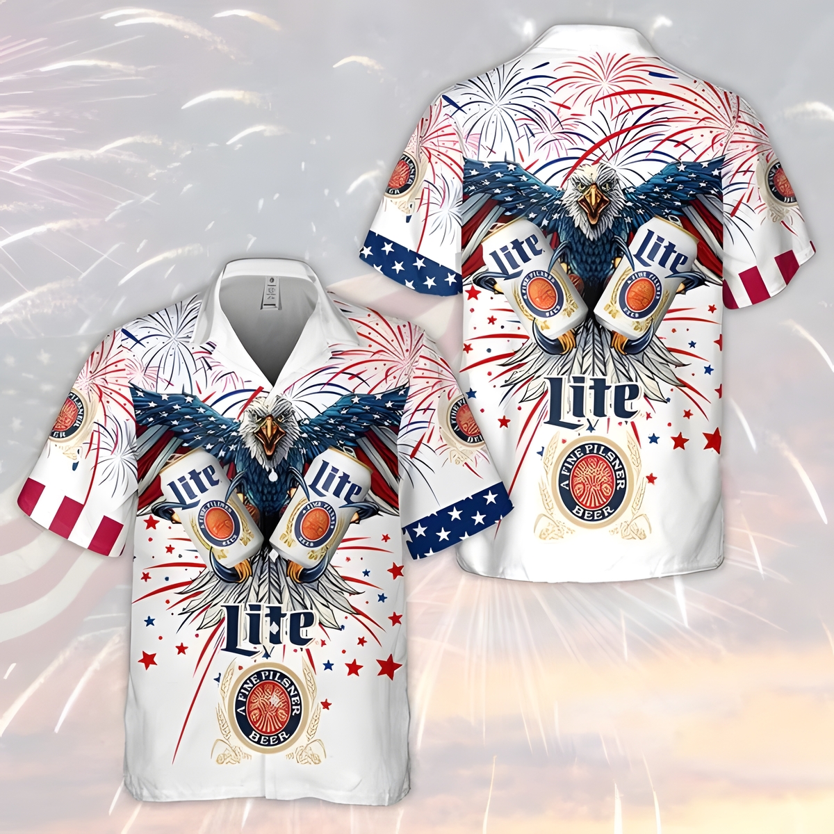 Special Miller Lite Hawaiian Shirt Independence Day Gift For Best Friend