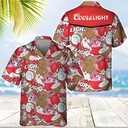 Coors Light Beer Hawaiian Shirt Tropical Coconuts Gift For Beer Drinkers Coors Light Beer Hawaiian Shirt Tropical Coconuts Gift For Beer Drinkers