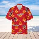 Red Aloha Captain Morgan Hawaiian Shirt Beach Vacation Gift For Him