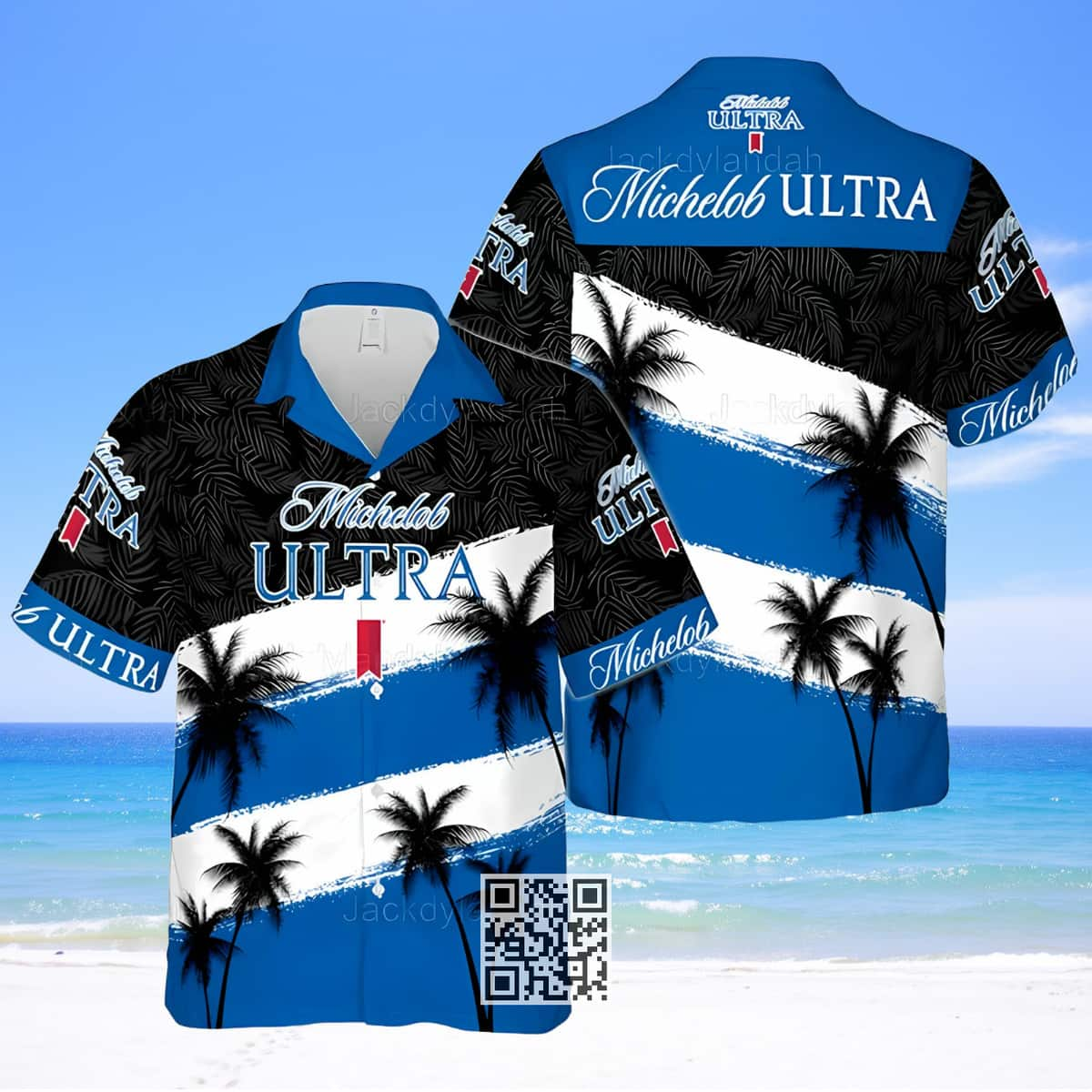 Michelob ULTRA Beer Hawaiian Shirt Coconut Tree Practical Beach Gift