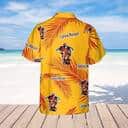 Yellow Captain Morgan Hawaiian Shirt Palm Leaves Gift For Friend