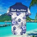 Pabst Blue Ribbon Hawaiian Shirt Tropical Flower Gift For Him Pabst Blue Ribbon Hawaiian Shirt Tropical Flower Gift For Him