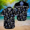 Black Aloha Pabst Blue Ribbon Hawaiian Shirt Coconut Tree Gift For Beer Drinkers