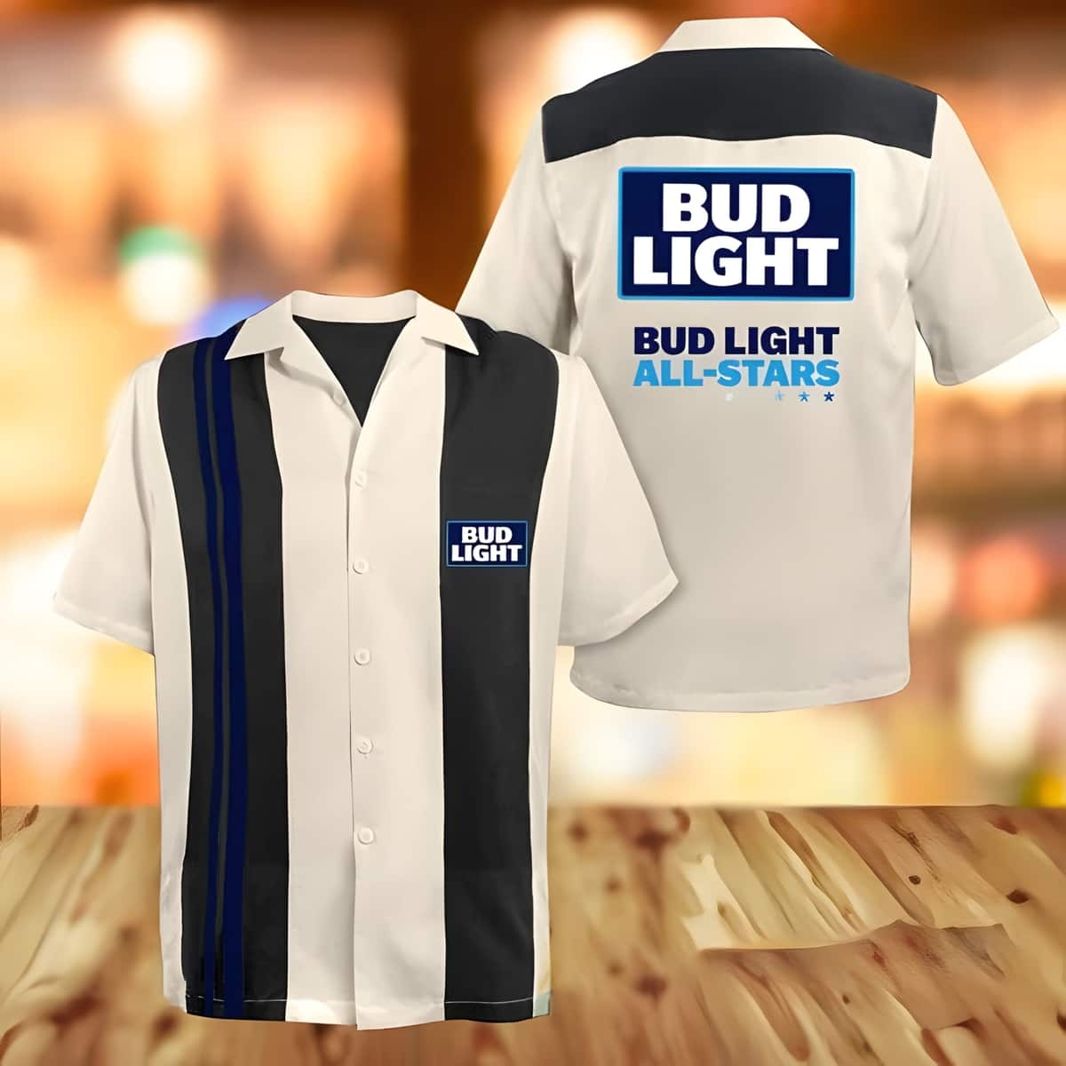 Beige Bud Light All Stars Hawaiian Shirt Gift For Beer Drinkers