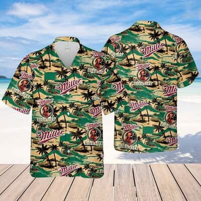 Miller High Life Hawaiian Shirt Summer Holiday Gift For Her Miller High Life Hawaiian Shirt Summer Holiday Gift For Her