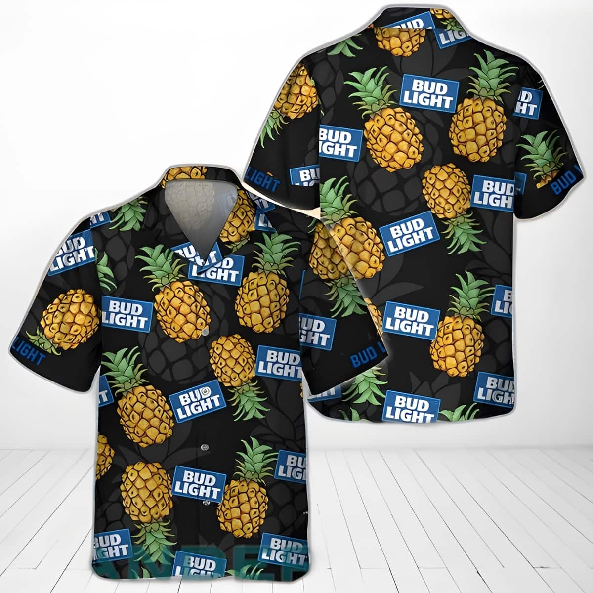 Bud Light Hawaiian Shirt Pineapple Summer Gift For Beach Lovers