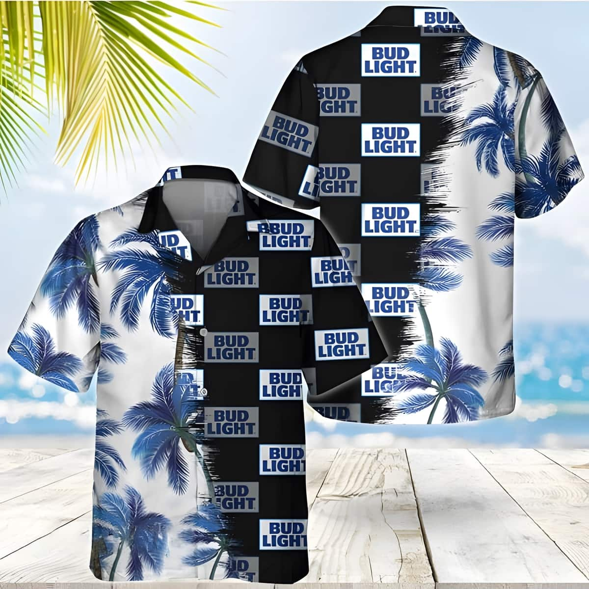 Bud Light Beer Hawaiian Shirt Vintage Gift For New Dad