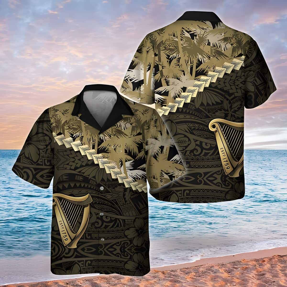 Trending Guinness Hawaiian Shirt Palm Tree Gift For Best Friend