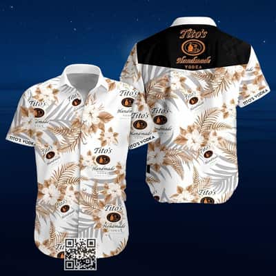 Tito’s Handmade Vodka Hawaiian Shirt Tropical Pattern Gift For Beach Trip