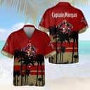 Captain Morgan Hawaiian Shirt Sunset View Summer Holiday Gift