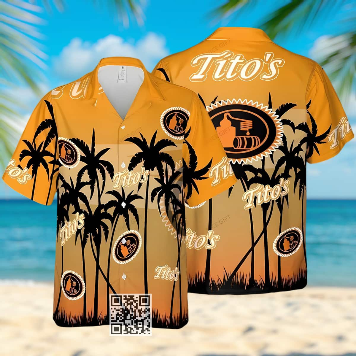 Summer Vibes Tito's Hawaiian Shirt Vodka Lovers Gift