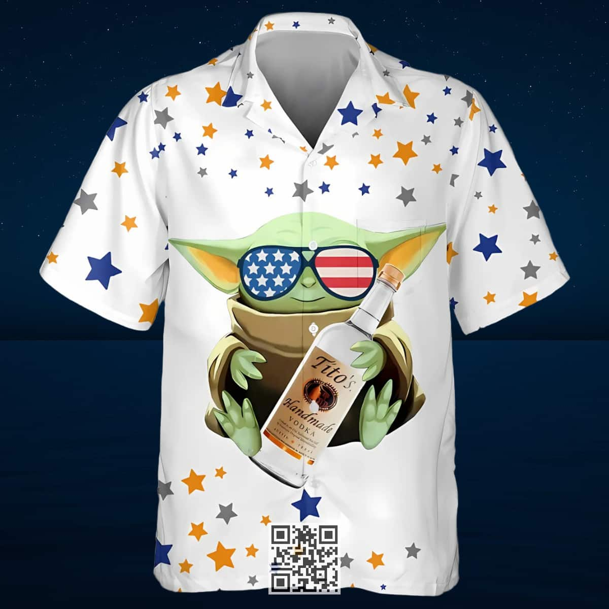 Baby Yoda Loves Tito’s Handmade Vodka Hawaiian Shirt For Star Wars Fans