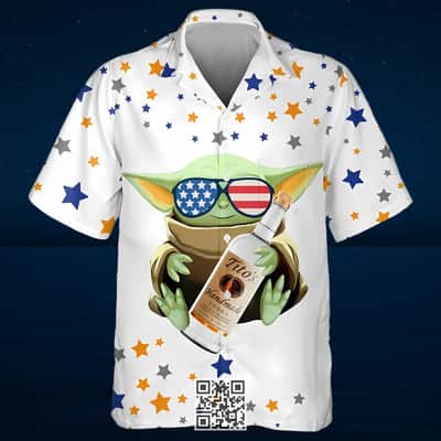 Baby Yoda Loves Tito’s Handmade Vodka Hawaiian Shirt For Star Wars Fans