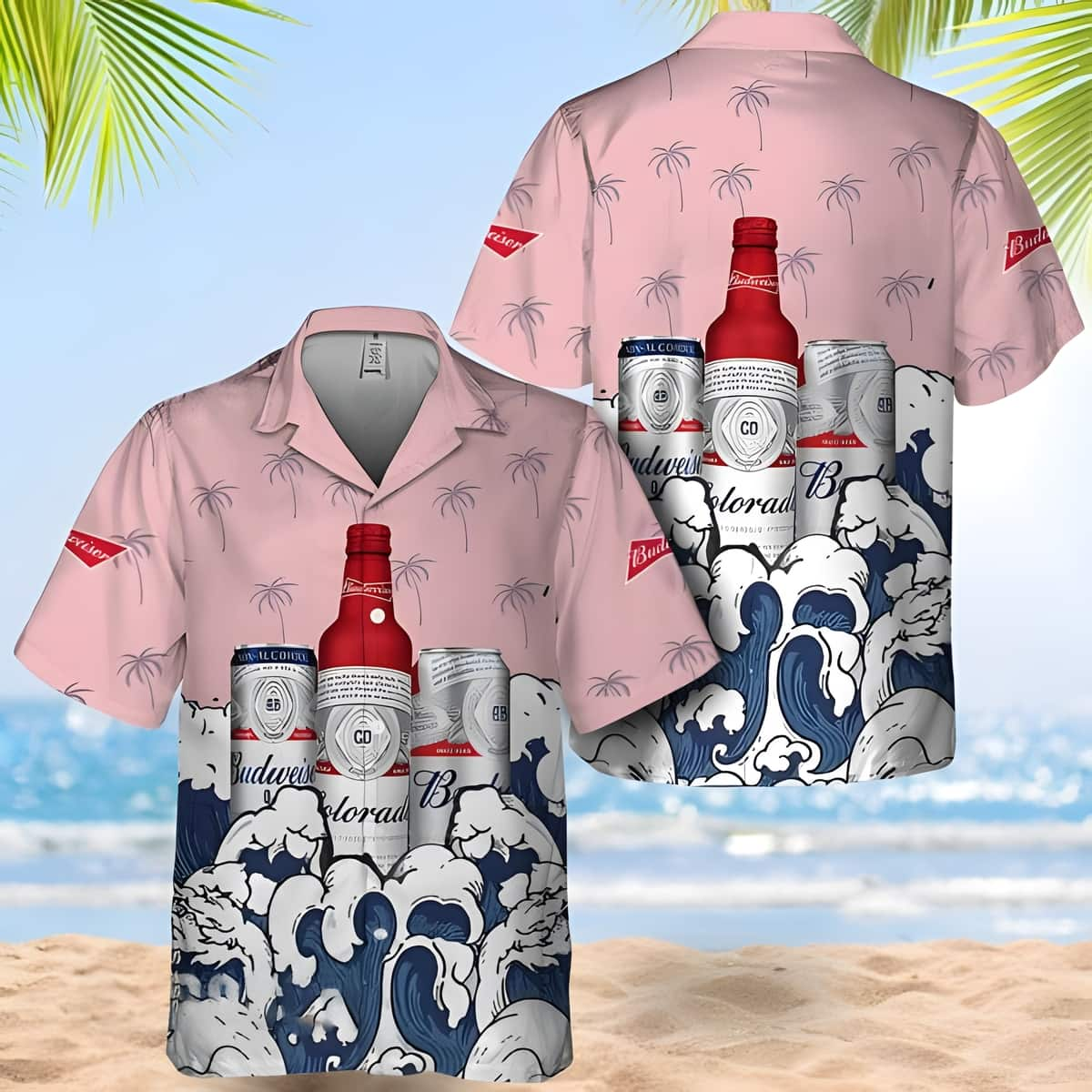 Budweiser Beer Hawaiian Shirt Beach Vacation Gift For Beer Lovers