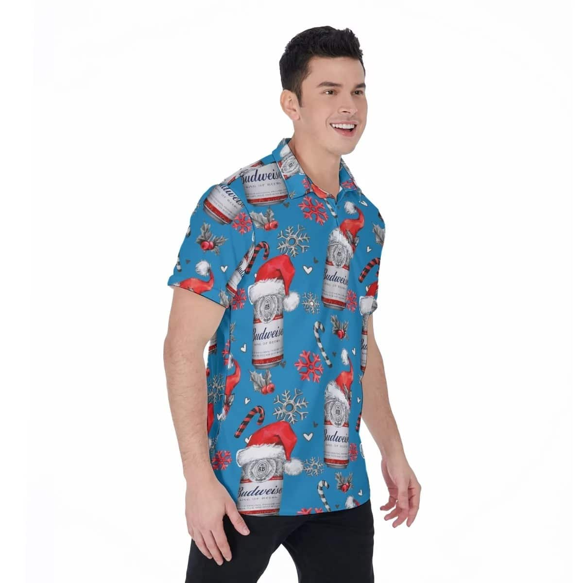 Trending Budweiser Hawaiian Shirt Christmas Best Gift For Beer Lovers