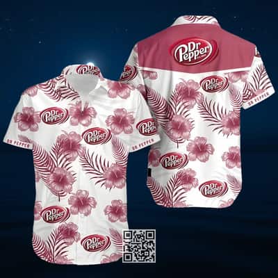 Dr Pepper Beer Hawaiian Shirt Hibiscus Flower Pattern Beach Lovers Gift Dr Pepper Beer Hawaiian Shirt Hibiscus Flower Pattern Beach Lovers Gift