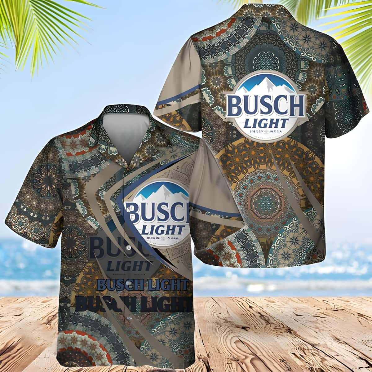 Busch Light Beer Hawaiian Shirt Boho Mandala Special Gift For Summer Lovers