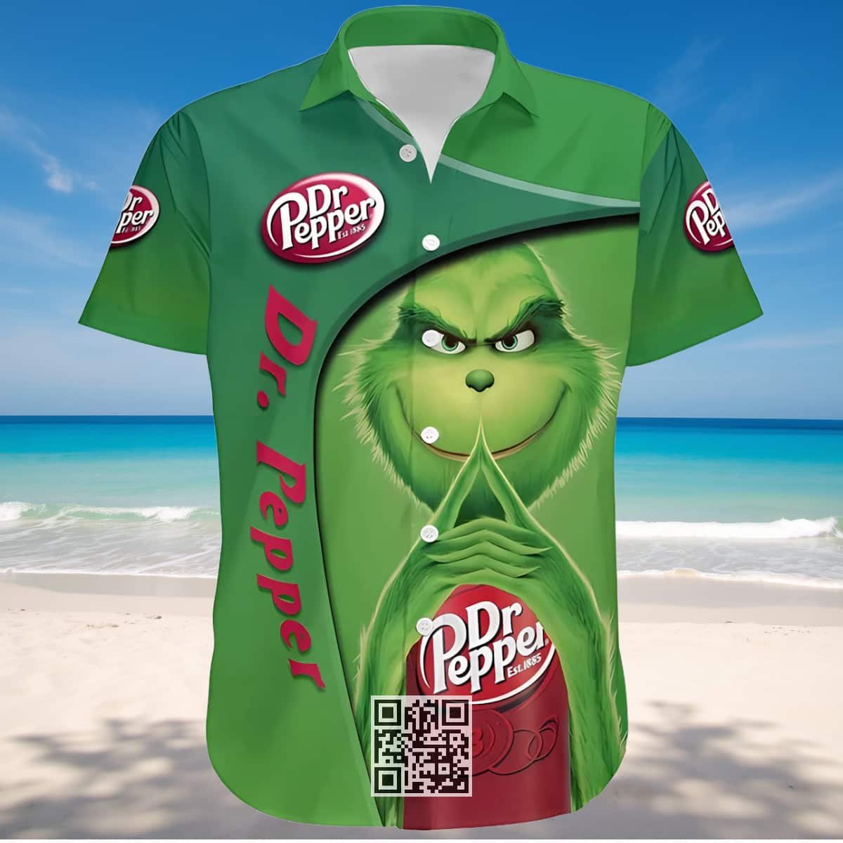 Funny Grinch Loves Dr Pepper Hawaiian Shirt Beer Lovers Gift