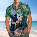 Dr Pepper Beer Hawaiian Shirt Michael Myers Vs Jason Halloween Gift Dr Pepper Beer Hawaiian Shirt Michael Myers Vs Jason Halloween Gift