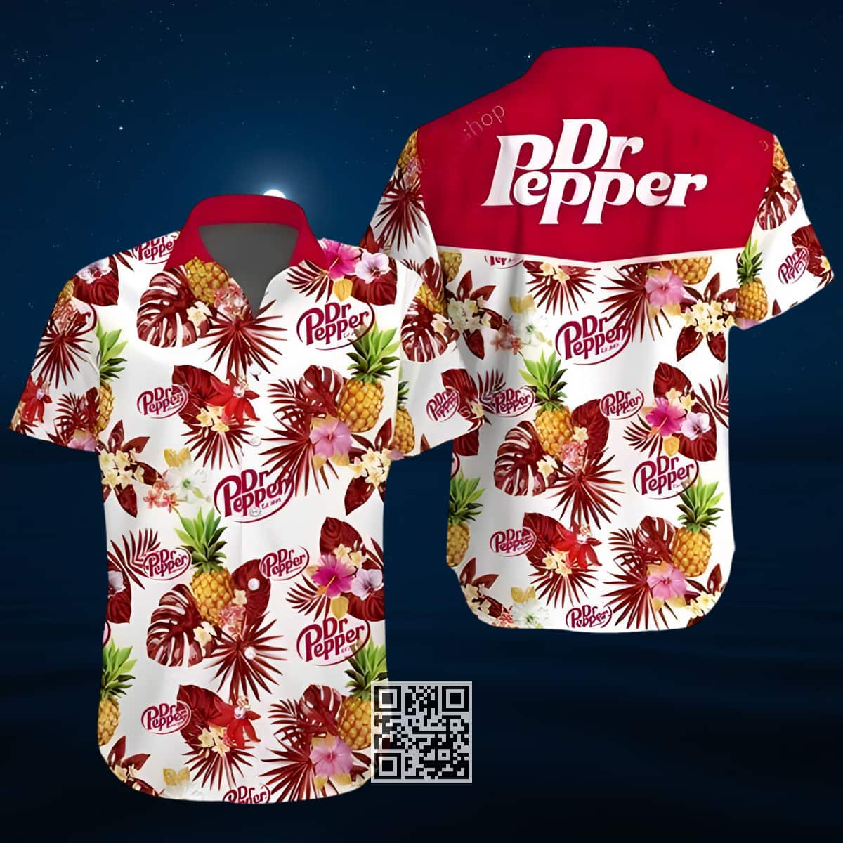 Dr Pepper Hawaiian Shirt Tropical Pattern Best Gift For Beer Lovers