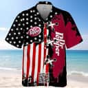 Dr Pepper Hawaiian Shirt Us Flag Independence Day US Flag