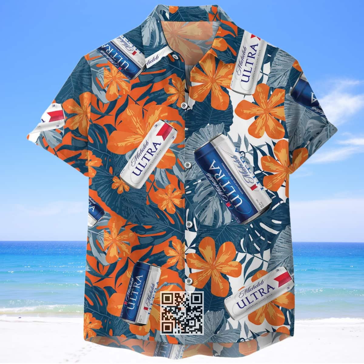 Michelob Ultra Hawaiian Shirt Beer Gift For Beach Lovers