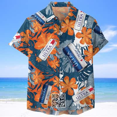 Michelob Ultra Hawaiian Shirt Beer Gift For Beach Lovers Michelob Ultra Hawaiian Shirt Beer Gift For Beach Lovers
