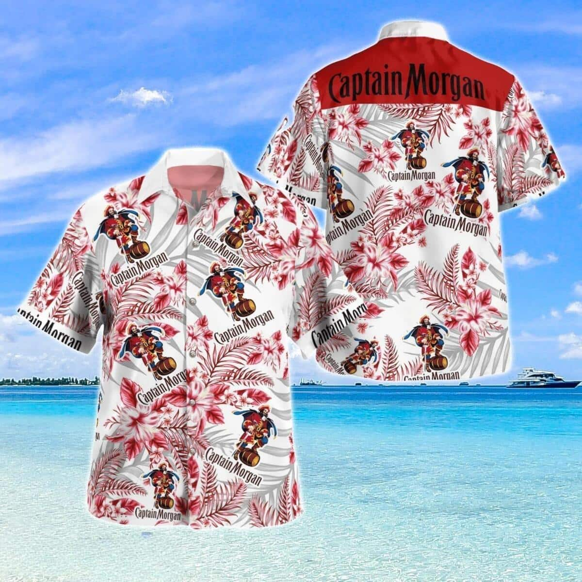 Captain Morgan Hawaiian Shirt Tiny Flower Best Gift For Boyfriend