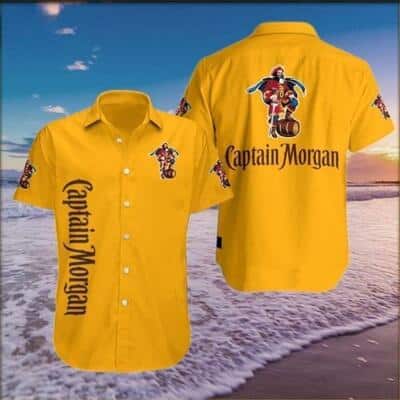 Yellow Summer Captain Morgan Hawaiian Shirt Best Gift For Dark Rum Lovers Yellow Summer Captain Morgan Hawaiian Shirt Best Gift For Dark Rum Lovers