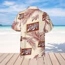 Classic Schlitz Hawaiian Shirt Palm Leaves Gift For Beer Drinkers