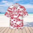 Coors Light Hawaiian Shirt Hibiscus Flower Gift For Beer Enthusiasts