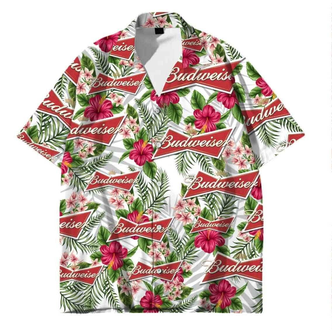 Retro Summer Budweiser Beer Hawaiian Shirt Best Gift For Beer Enthusiast