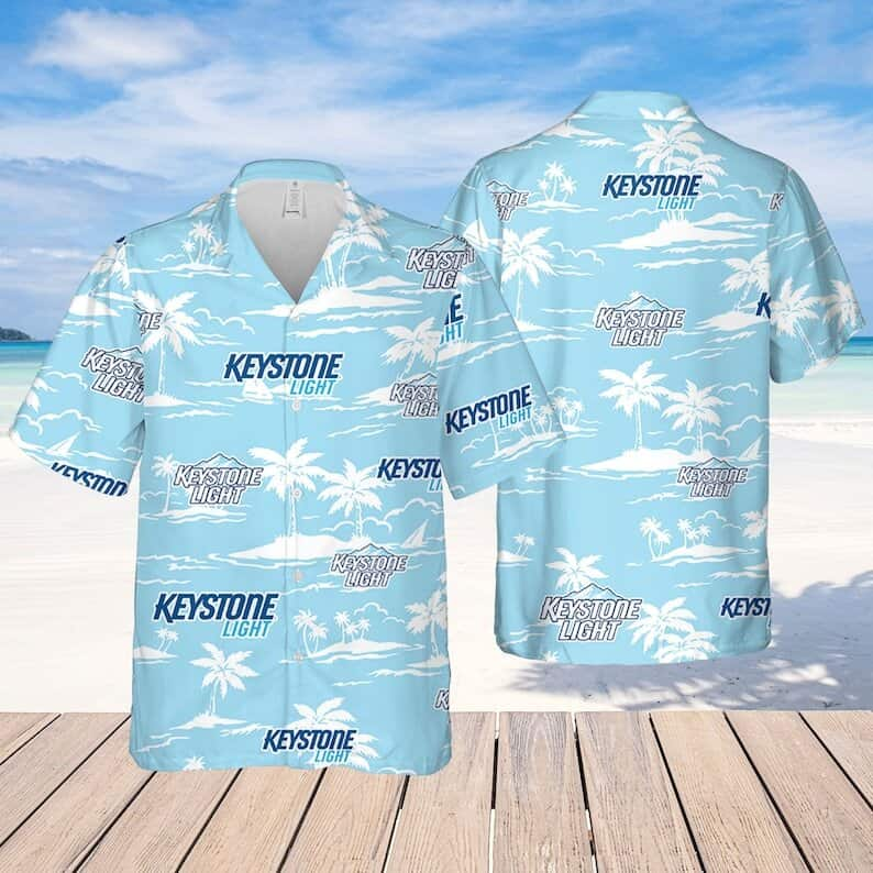 Keystone Light Beer Hawaiian Shirt Birthday Gift For Beer Enthusiast