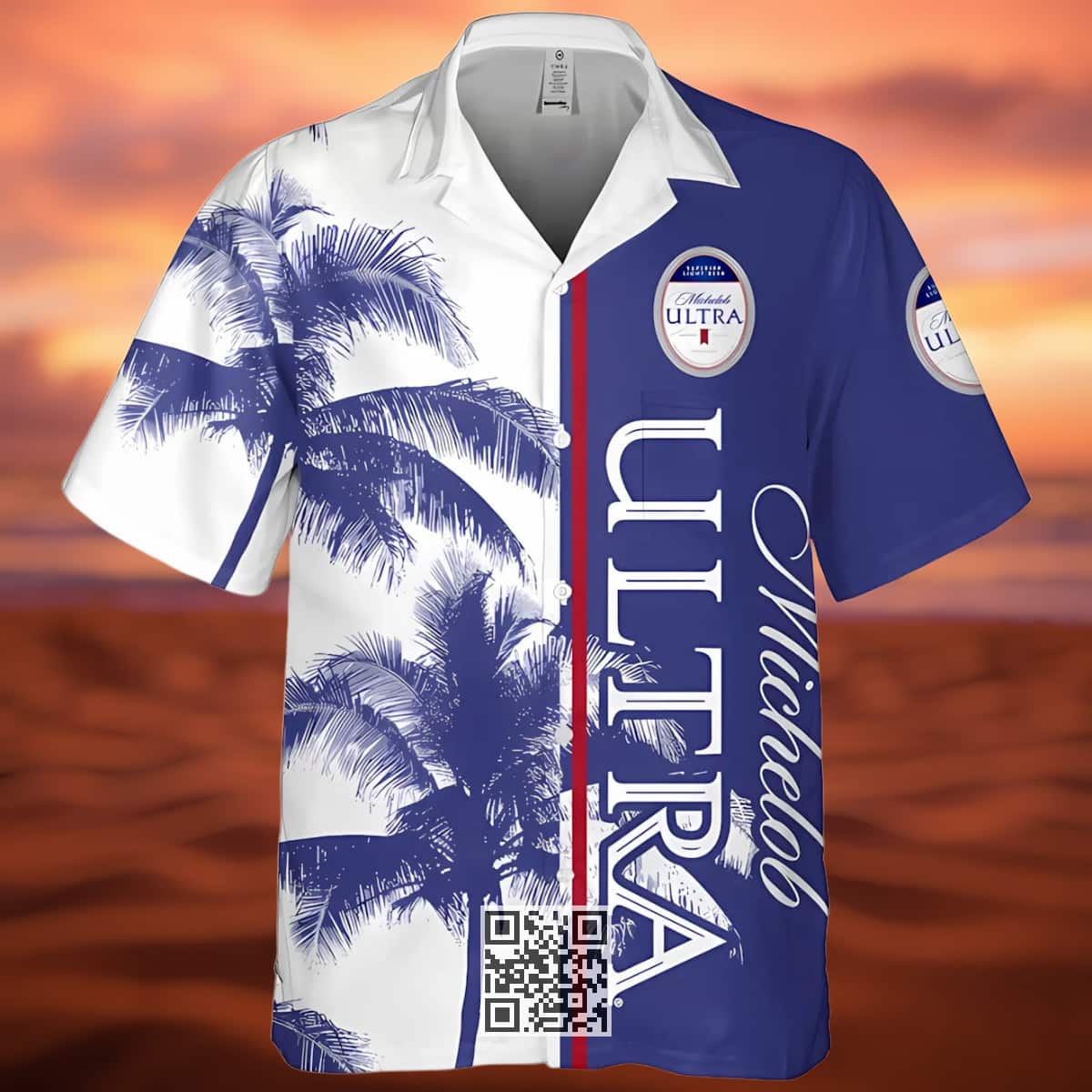 Michelob Ultra Hawaiian Shirt Palm Tree Summer Beach Gift Michelob Ultra Hawaiian Shirt Palm Tree Summer Beach Gift