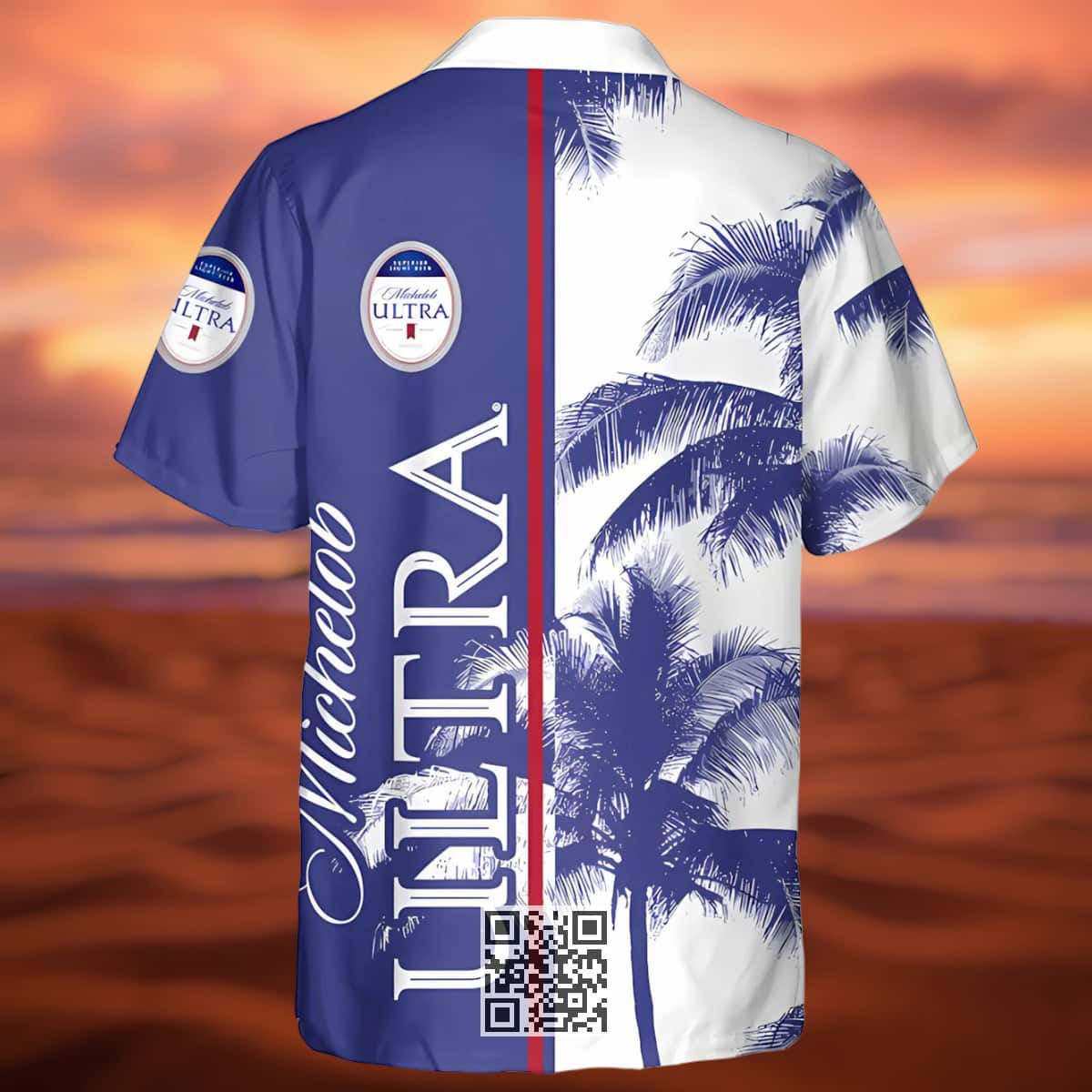 Michelob Ultra Hawaiian Shirt Palm Tree Summer Beach Gift Michelob Ultra Hawaiian Shirt Palm Tree Summer Beach Gift